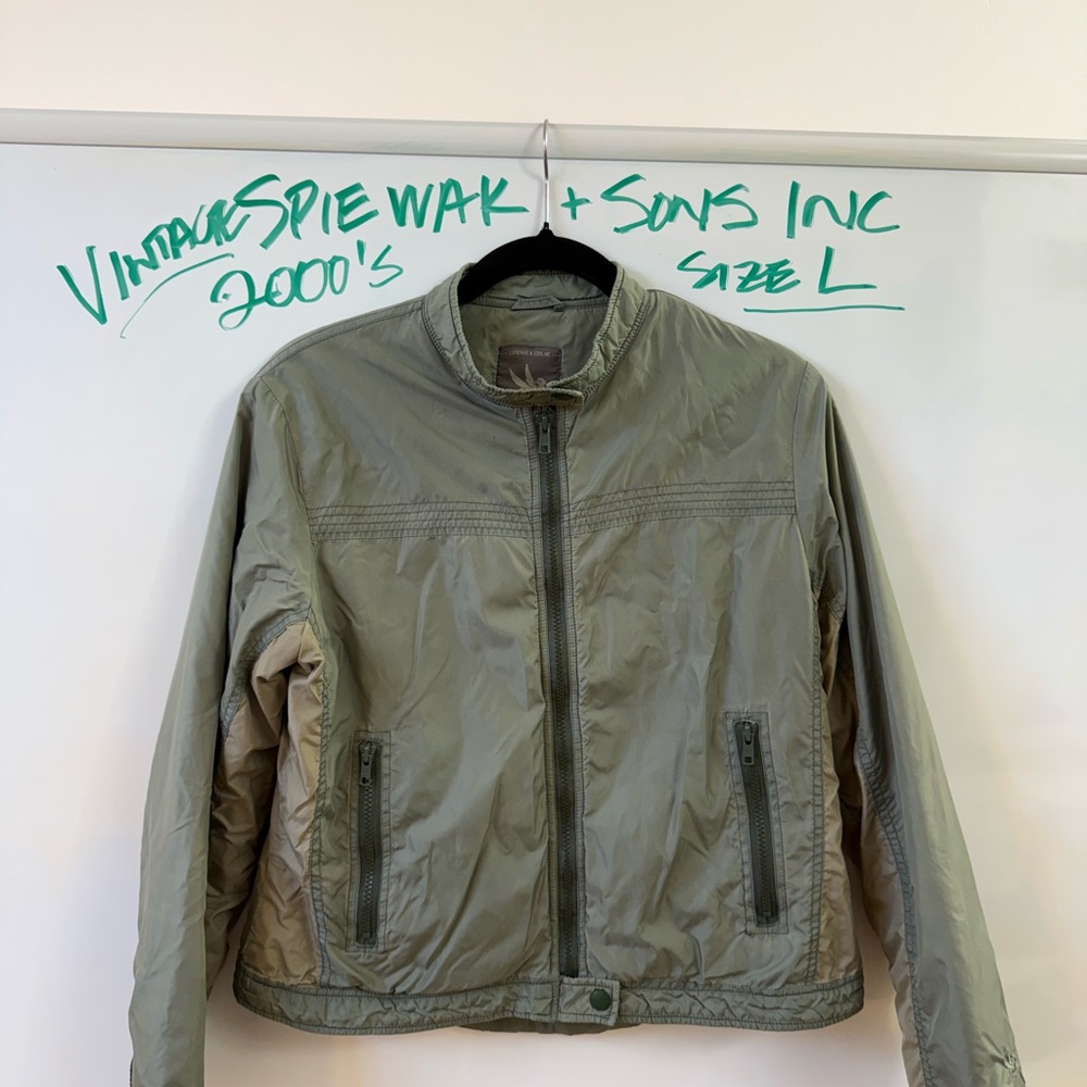 Spiewak Light Sage Green Zip-Up Jacket
